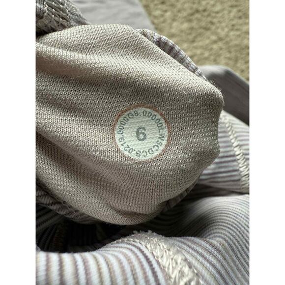 Lululemon Wunder Under High Rise Tight Leggings 29" Luxtreme Gray Striped Sz 6 - Picture 7 of 10